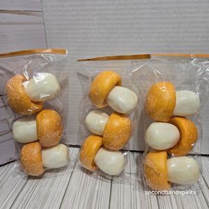 Light Yellow Orange Mushroom Styrofoam, Christmas Woodland Forest Nature Tree